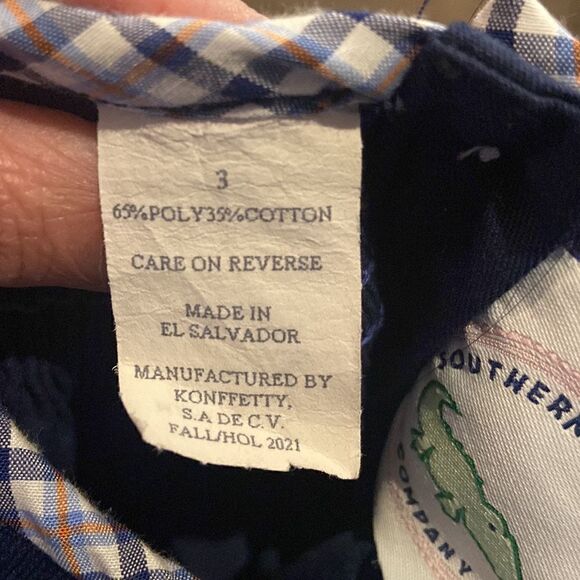 Girls Size 3 Southern Smocked Company Holiday Fall Dress - Picture 7 of 8